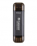 V&auml;line SSD-plaat | TRANSCEND | ESD310C | 512GB | USB-C | USB | 3D NAND | TS512GESD310C