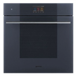 Ahi auru- ja mikrolainefunktsiooniga Smeg Linea, aurupuhastus, 68 l, neptuunhall