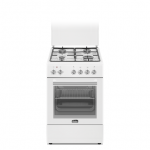 Simfer | Cooker | 4403SERBB | Hob type Gas | Oven type Electric | White | Width 50 cm | Electronic ignition | Depth 55 cm | 48 L