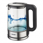 Mesko | Kettle | MS 1301b | Electric | 1850 W | 1.7 L | Glass/Stainless steel | 360&deg; rotational base | Black