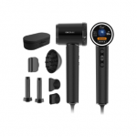Cecotec Hair Dryer | DryGlam Waves i-Sensor Pro | 1600 W | Number of temperature settings 4 | Ionic function | Black | Diffuser nozzle