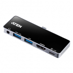 Aten UH3238 USB-C Travel Dock with Power Pass-Through | Aten | USB-C Travel Dock with Power Pass-Through | UH3238-AT | Dock
