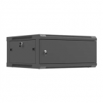 Lanberg Wall mounted installation cabinet 19" 4U 600X600 | WF01-6604-00B | Black