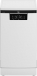 BEKO Free standing Dishwasher BDFS26120WQ, Energy class E, Width 45 cm, 6 programs, Inverter motor, Third drawer, White