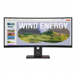 Lenovo ThinkVision | T34WD-40 | 34 " | VA | 21:9 | 120 Hz | 4 ms | 3440 x 1440 pixels | 300 cd/m&sup2; | HDMI ports quantity 1 | Eclipse black | Warranty 36 month(s)