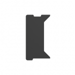 Genesis | Holm Modular Side Desk Top Left 40cm | NDS-2278 | Anthracite Black