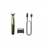 Philips Shaver | QP2734/23 OneBlade 360 | Operating time (max) 60 min | Wet & Dry | Lithium Ion | Green/Gray