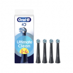 Oral-B Replaceable toothbrush heads | iO UltimateClean | Heads | For adults | Number of brush heads included 4 | Black