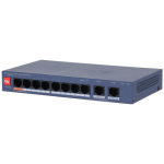 Switch | DAHUA | DH-CS4010-8ET2GT-60 | PoE ports 8 | 60 Watts | CS4010-8ET2GT-60