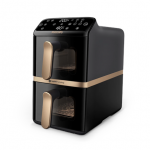 Philips Dual Basket Airfryer | NA462/70 4000 Series | Power 2750 W | Capacity 10 L | Rapid Air technology | Black