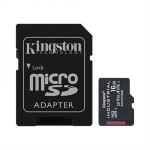 Kingston | UHS-I | 16 GB | microSDHC/SDXC t&ouml;&ouml;stuskaart | Flash-m&auml;luklass 10, UHS-I, U3, V30, A1 | SD-adapter