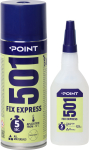 Līme Point 501 FIX EXPRESS īpa&scaron;i ātri sacietējo&scaron;a un stipra ar aktivatoru (400 ml + 125 g)