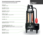 Kanalizācijas sūknis ALPHA V EVO 4 T (1,1 kW, 400 V)