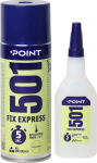 Līme Point 501 FIX EXPRESS īpa&scaron;i ātri sacietējo&scaron;a un stipra ar aktivatoru (100 ml + 25 g)