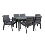 Aiam&ouml;&ouml;blikomplekt Home4you TOMSON laud ja 6 tooli