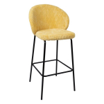 Baaritool Home4you ZIVA kollane velvet