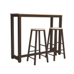 Baarikomplekt Home4you SANCIA tamm/pruun