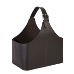 Ajalehekorv Home4you WALTER 22x38xH33cm, tumepruu