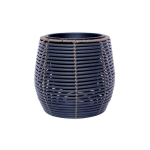 Lillepott Home4you WICKER D28xH26cm, must/pruun