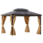 Varikatus Home4you SUNSET 3x4xH2/2,7m, pruun/beež