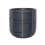 Lillepott Home4you WICKER D27xH28cm, must/pruun