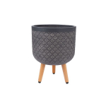 Lillepott Home4you PAO D30xH39.5cm jalgadel, tume