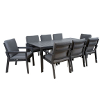 Aiam&ouml;&ouml;blikomplekt Home4you TOMSON laud ja 8 tooli