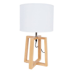 Laualamp Home4you WOODEN H44,5cm, valge