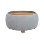 Tumba/laud Home4you HIRO D67xH38cm, beež, panipai