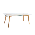Diivanilaud Home4you HELENA 120x60xH45cm, klaas