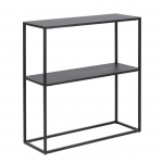 Konsoollaud Home4you NEWTON 79,5x26xH80,5cm, must
