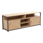 TV-laud Home4you STUDY 150x40xH54cm, tamm/must