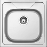 Valamu Smeg Omni, 50 cm, k&auml;sitsi avatav, roostevaba teras