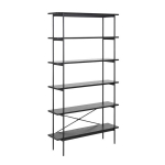 Riiul Home4you ANGUS 94x27xH172cm, must