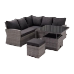 Aiam&ouml;&ouml;blikomplekt Home4you SAMUEL laud, nurgadiiv