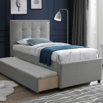 Voodi Home4you OSWALDO 90x200cm, plaatinahall
