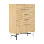 Kummut Home4you BASSEL 80x40xH114cm, 3D melamiin