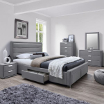 Voodi Home4you CAREN 160x200cm, hall
