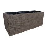 Lillekast Home4you WICKER 110x39xH45cm, tumepruun