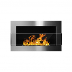 BIOHEAT 650x400 TUV INOX GLASS biokamin seinale-sisseehitatav