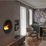 SLIMfire INCYRCLE SLIM INSIDE BLACK biokamin sisseehitatav
