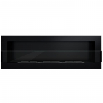 BIOHEAT 1200x400 GLASS TUV BLACK LESS biokamin seinale-sisseehitatav
