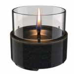 TENDERFLAME CAFE 14 REACTIVE GLAZE BLACK biokamin