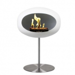 LE FEU WHITE GROUND STEEL LOW 50 STEEL biokamin