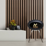 LE FEU GROUND WOOD 45 BLACK SMOKED OAK biokamin