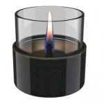 TENDERFLAME ASTER 10 REACTIVE GLAZE BLACK biokamin