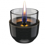 TENDERFLAME VIOLET 8 REACTIVE GLAZE BLACK biokamin