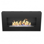 HITZE JAZZ GLASS BLACK biokamin seinale