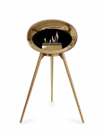 LE FEU CHROMED GOLD GROUND WOOD HIGH eraldiseisev biokamin