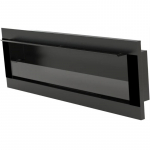 BIOHEAT 1200x400x125 GLASS TUV BLACK biokamin seinale-sisseehitatav